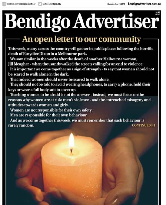 Bendigo Advertiser recognised by Our Watch and Walkley Foundation for outstanding reporting