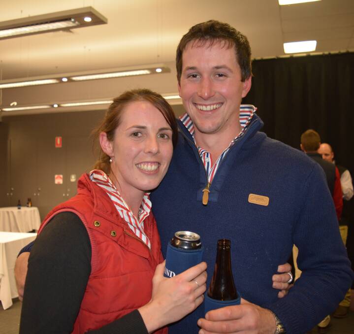 Audra Field, Mudgee, NSW, and James Rayner, Pomanara Merino stud, Hill End, NSW, at last year's event.
