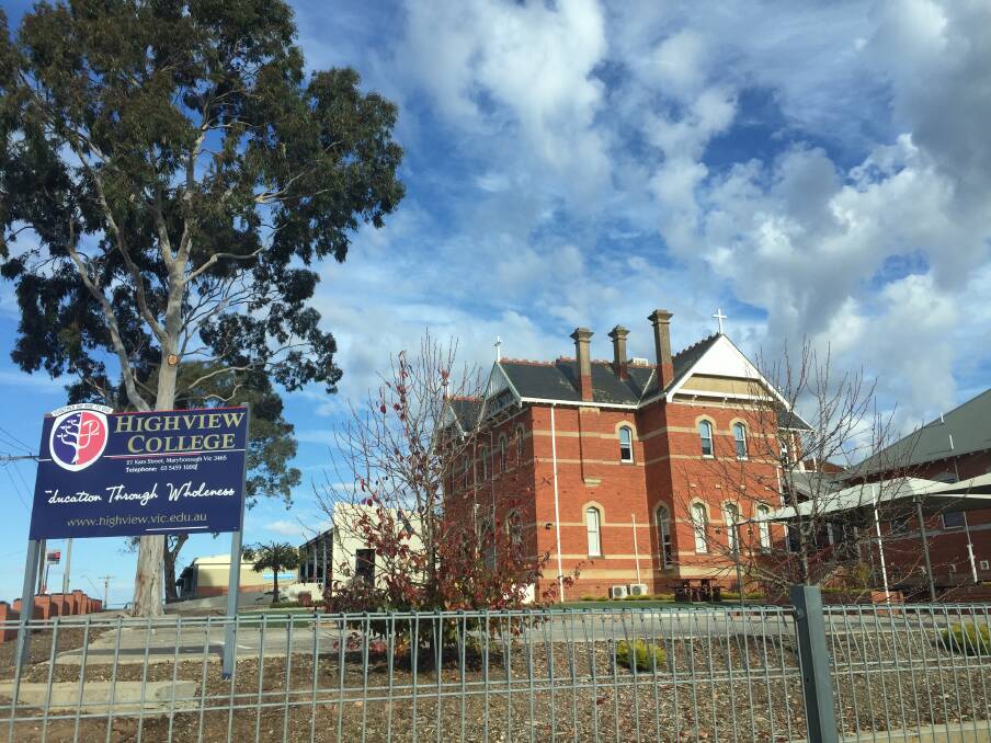 A photo of Highview College in Maryborough taken in 2018. 