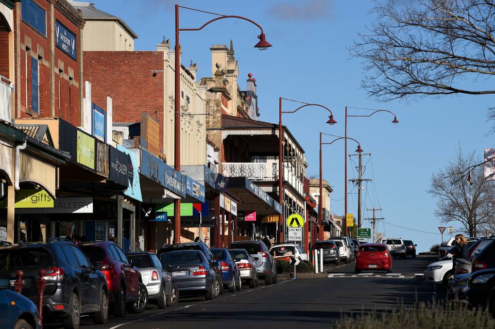 VISITORS RETURN: A photo of the main street of Daylesford taken in early June when restrictions on travel were lifted. Picture: Adam Trafford 