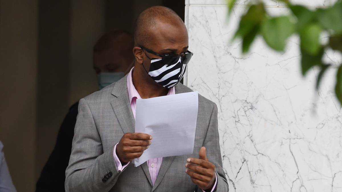  Obiyo Nwigwe leaving the Ballarat Law Courts in November 2020 after a court appearance. Picture: Kate Healy

