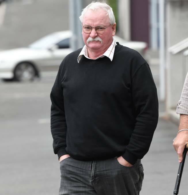 GUILTY: Michael Knowler after being released on bail at the Ballarat Magistrates' Court in January 2020. 