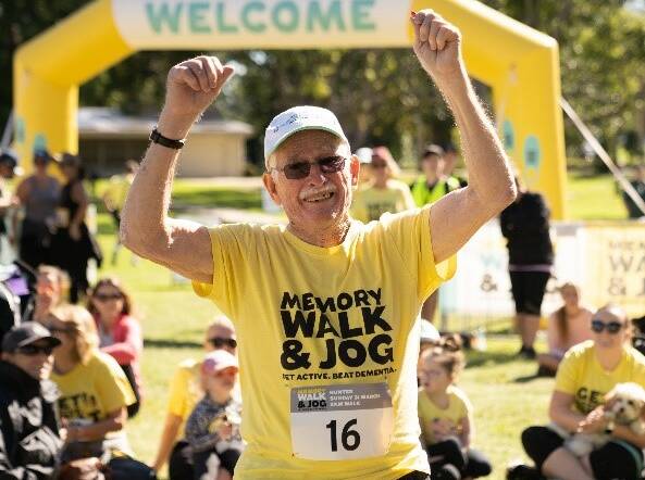 Colin Munro taking part in Dementia Australia's annual Memory Walk & Jog.