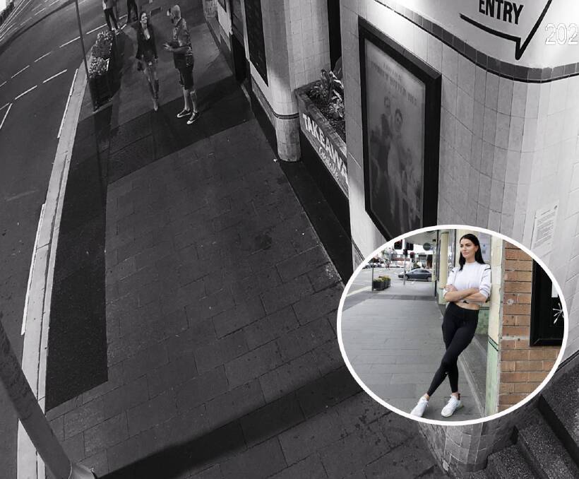 CCTV footage shows Ashy Rauicava waiting outside the Illawarra Hotel for her Uber, safe in the company of a friend. Shortly afterwards, a man claiming to be her ride arrived, beginning a "terrifying" ordeal.