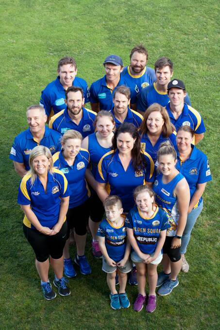 BLUE AND GOLD: Golden Square Football Netball Club has an experienced group of football and netball coaches for the 2019 season. Picture: CONTRIBUTED