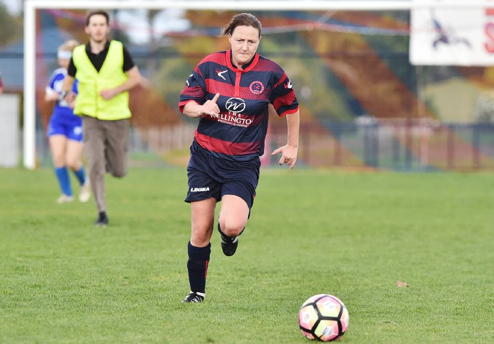 BIG GAME: Epsom midfielder Emma Wolters will be a key player against Colts United. Picture: DARREN HOWE