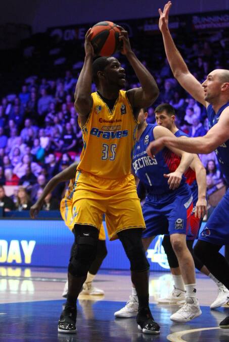 Ray Turner had 24 points and nine rebounds for the Braves. Picture: NBL1