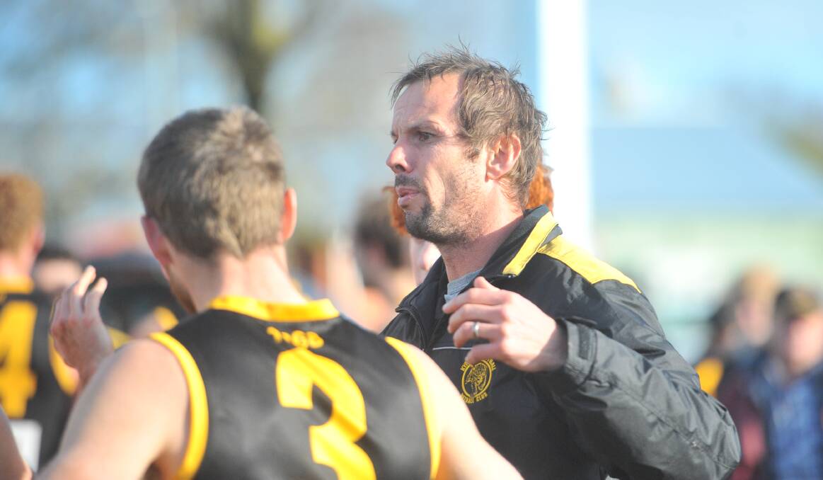 ELATED: Kyneton coach Luke Beattie was happy with the way his side responded from last week's defeat.