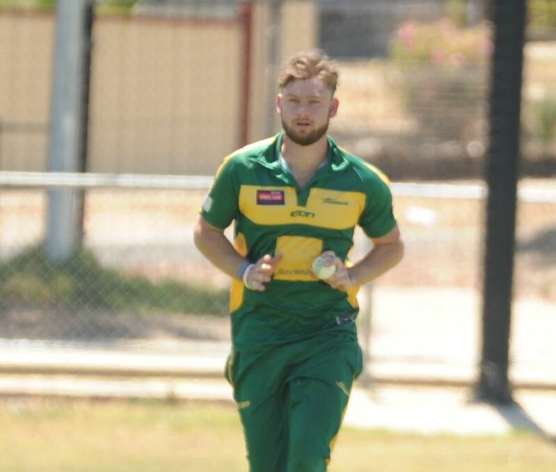 Lewis Stabler bowled well with the new ball for the Roos.