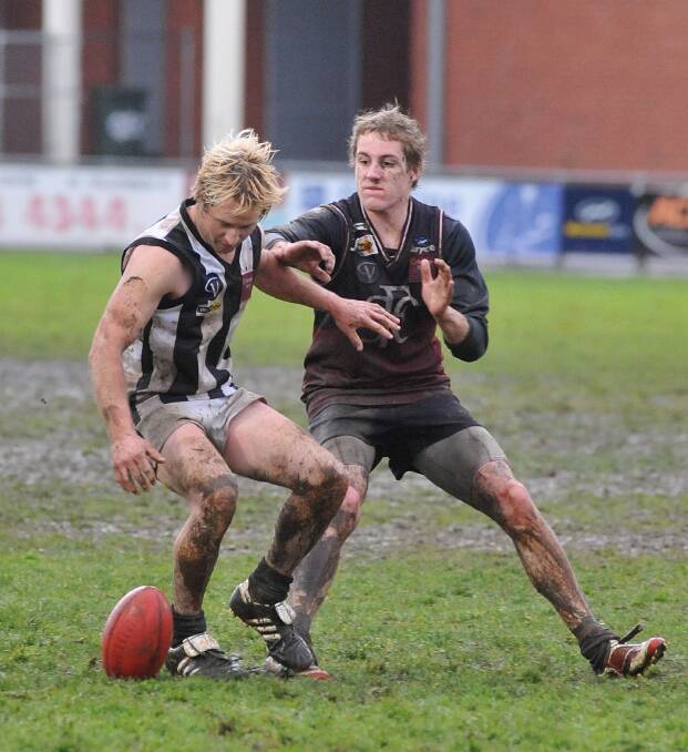 It was a heavy track for the Sandhurst-Castlemaine game at the QEO.