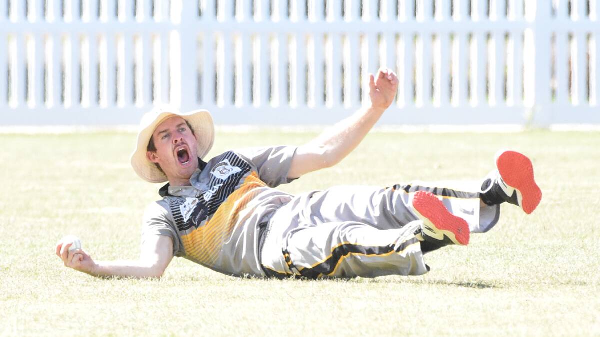 CLASSIC CATCH: United's James Smith reacts after completing a brilliant catch in the Tigers' semi-final win. Picture: NONNI HYETT