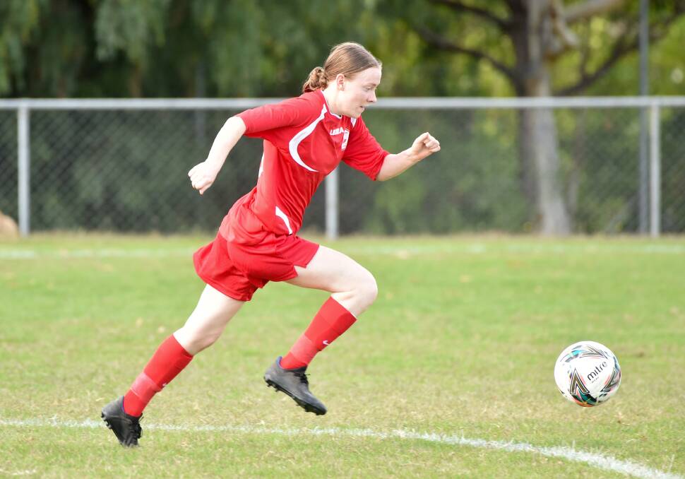 Letesha Bawden scored a hat-trick for Spring Gully.