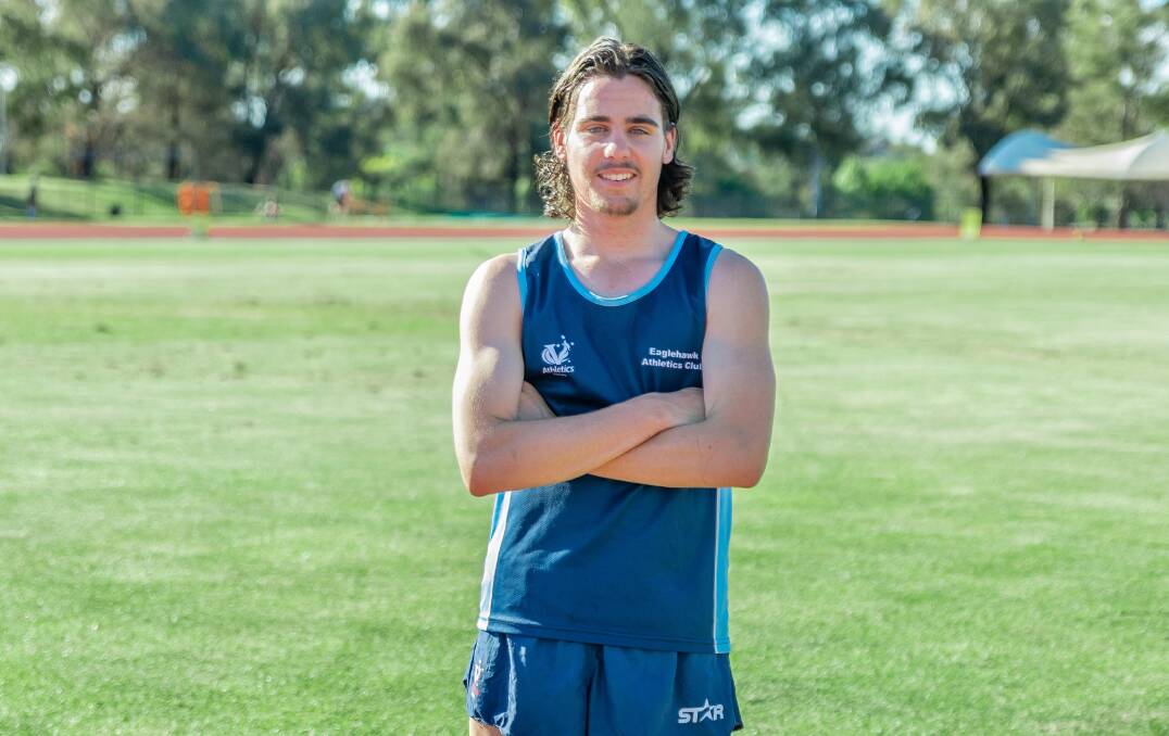GOING PLACES: Eaglehawk Athletics Club member James Bentley. Picture: CONTRIBUTED