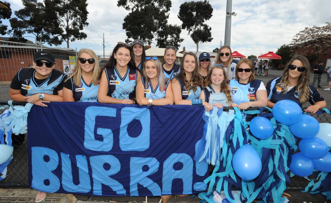 Eaglehawk fans ready to cheer on the Borough. Picture: NONI HYETT