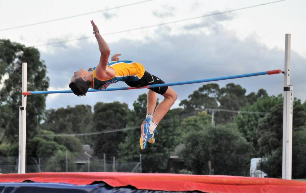 UP AND OVER: Liam Shadbolt had a super athletics season. Picture: CONTRIBUTED