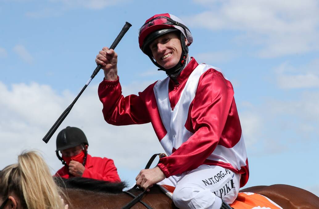 William Pike after his Group One win aboard Arcadia Queen. Picture: RACING PHOTOS