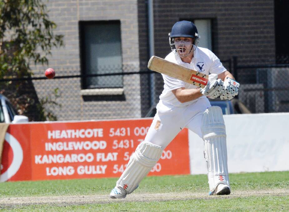 KEY PLAYER: Eaglehawk skipper Cory Jacobs will play a major role with the bat on Saturday. Picture: DARREN HOWE
