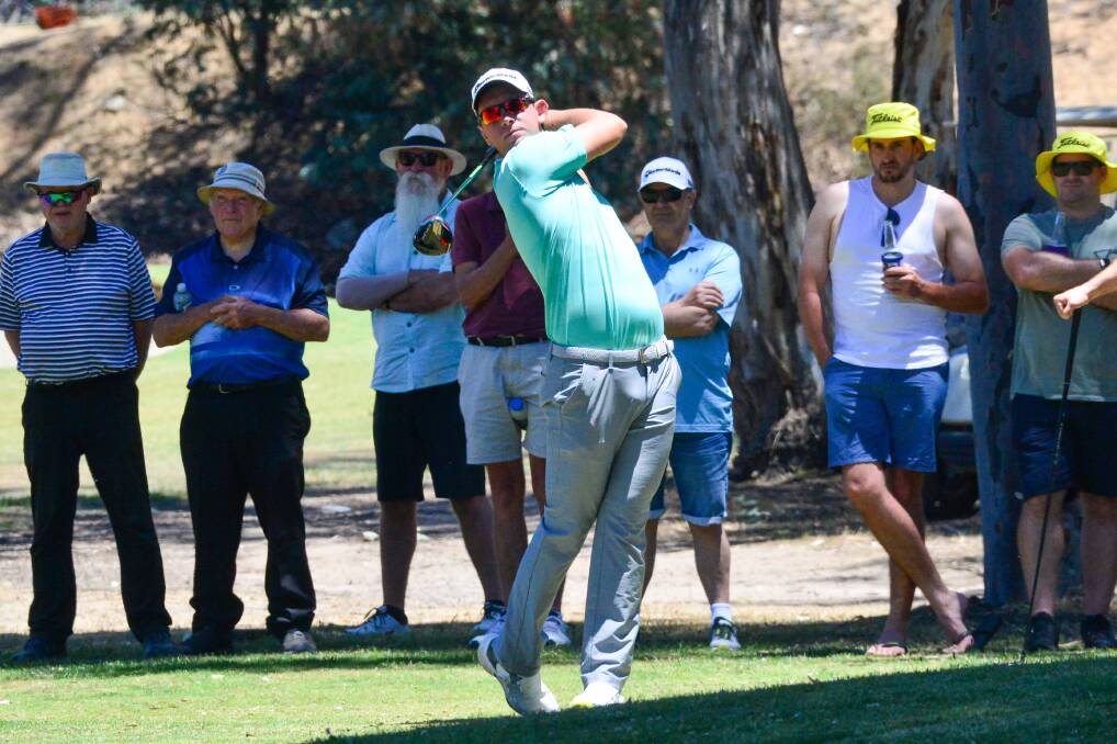 Local golf fans love to watch Lucas Herbert on home soil. Picture by Darren Howe