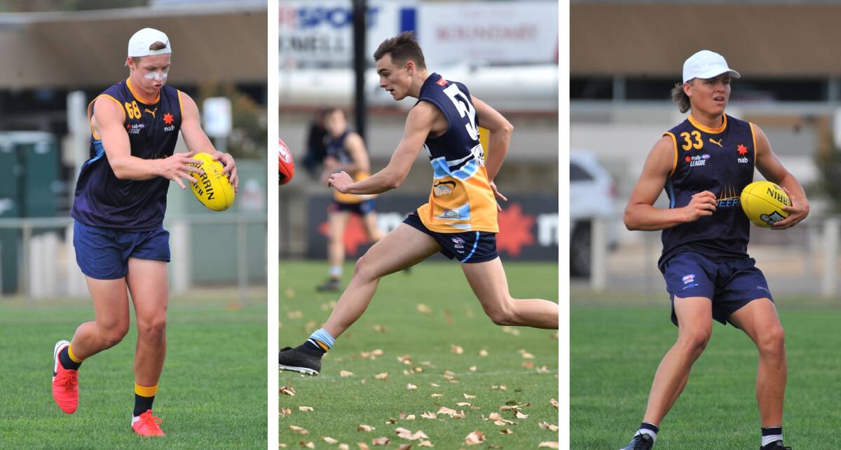 IN DEMAND: Bendigo Pioneers squad members Josh Treacy, Seamus Mitchell and Jack Ginnivan will attend the AFL National Draft combine later this year.