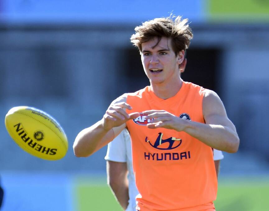 Paddy Dow at Carlton training this week. Picture: FAIRFAX MEDIA