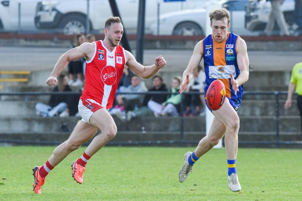 Jayden Burke and the Golden Square forward line need to kick straight on Saturday. Picture by Darren Howe