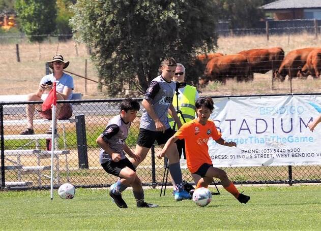 SKILLS: Poung Thay wins the ball for Bendigo City under-17s. Picture: CONTRIBUTED