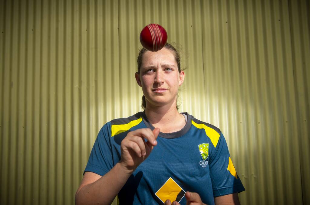 TALENTED TEEN: Jasmine Nevins had a brilliant summer for Kangaroo Flat in junior cricket. Picture: DARREN HOWE