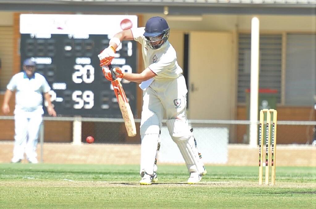 Todd Murphy batting for Sandhurst before he went on to join St Kilda in Premier Cricket.