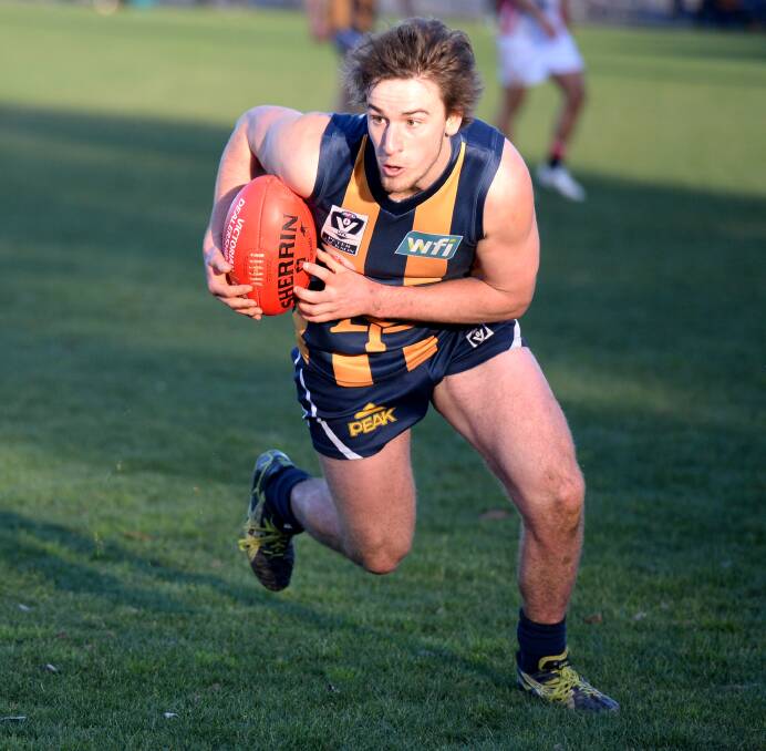FLASHBACK: Liam Byrne in his playing days with the Bendigo Gold.