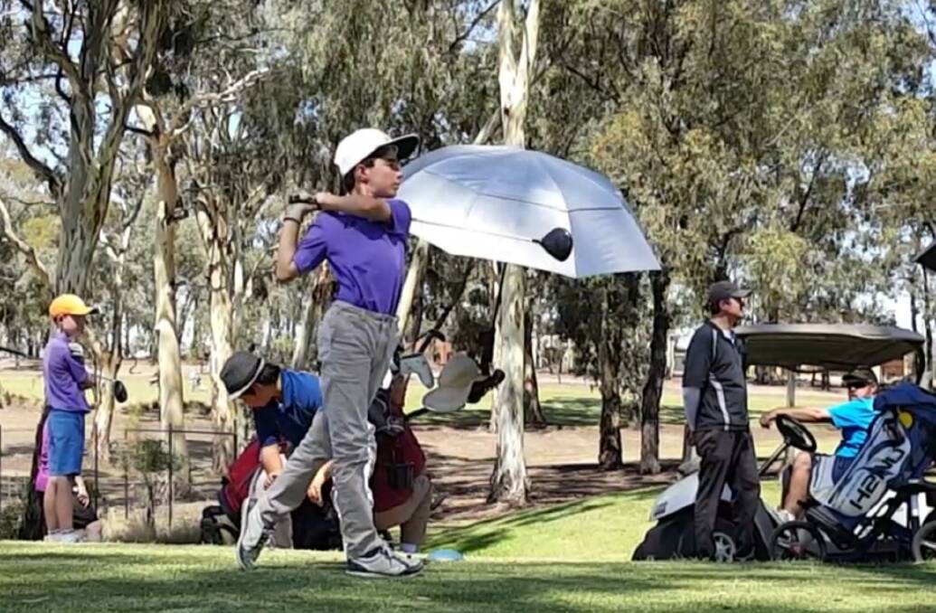 LEFTY: Action from the junior championships at Neangar Park. Picture: CONTRIBUTED