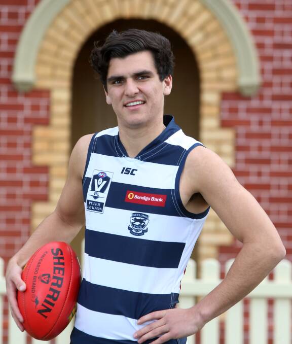 Tom Cole after being selected to play VFL for Geelong in 2015.