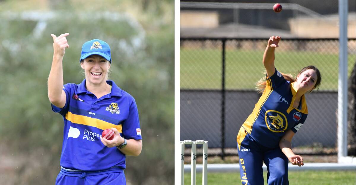 Sarah Mannes and Holly Ryan were two of the stars of Bendigo women's cricket at the weekend.