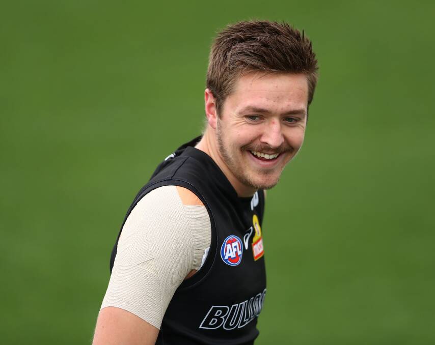 PUMPED UP: Western Bulldogs forward Fergus Greene is hoping for a change of luck in 2020. Picture: GETTY IMAGES