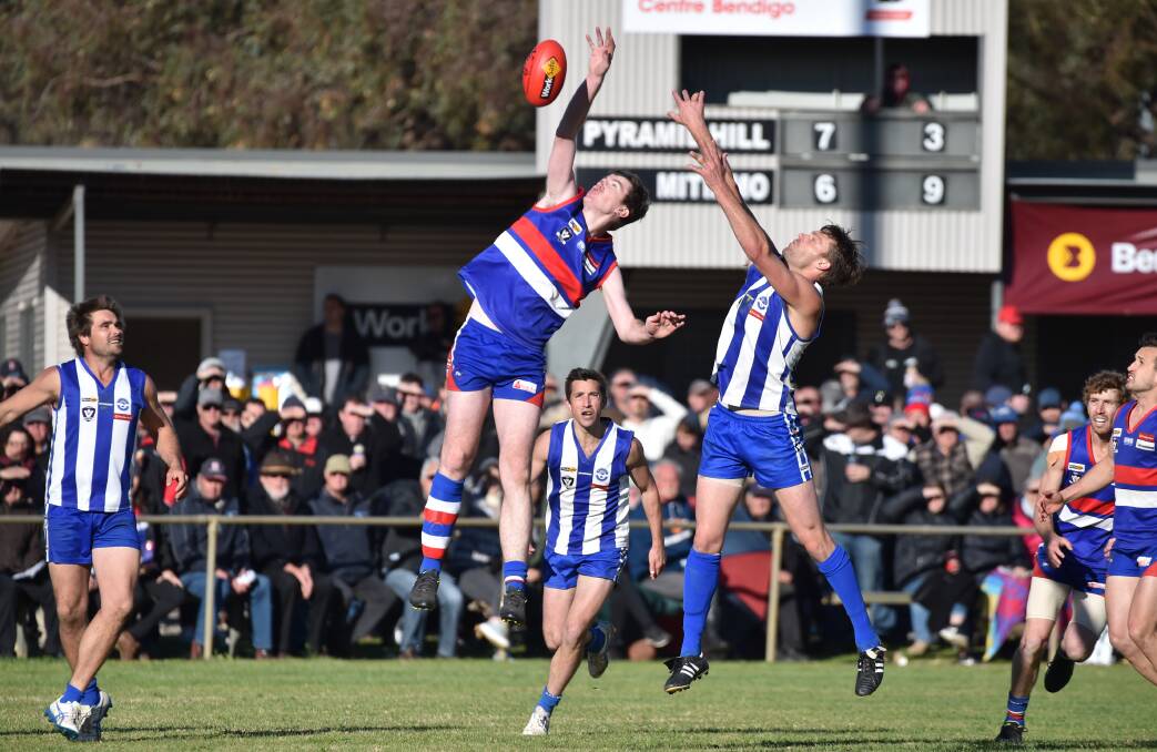 Action from the recent Loddon Valley Football Netball League grand final.