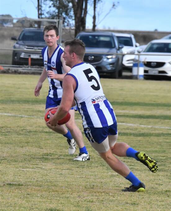 Premiership player Ross Turner has stuck by Mitiamo and is one of the club's most experienced players. Picture by Adam Bourke 