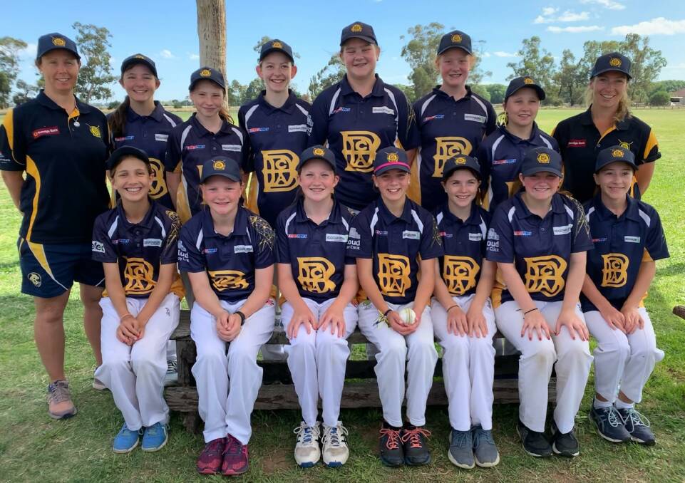 The first BDCA team to play in the under-14 girls Country Week competition. Picture: CONTRIBUTED