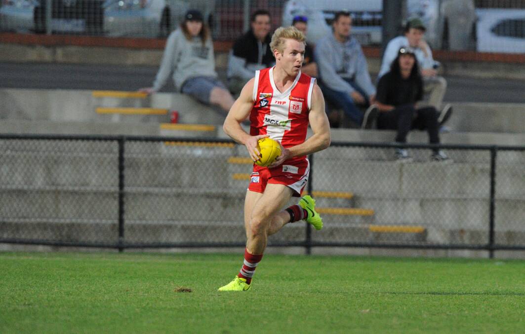 WELCOME BACK: Joel Swatton's return to the South Bendigo side after a long-term injury has given the Bloods more run out of defence.