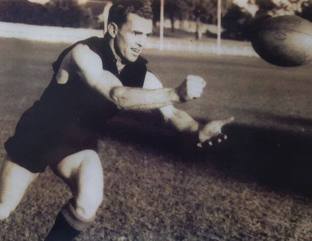 Frank Lenaghan in his Sandhurst playing days.