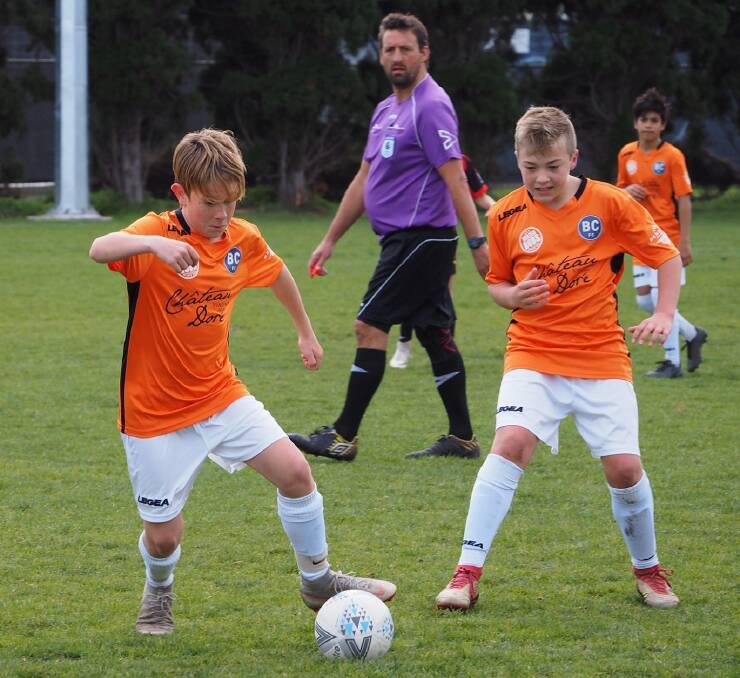 Action from the Bendigo City under-13 game. Picture: CONTRIBUTED