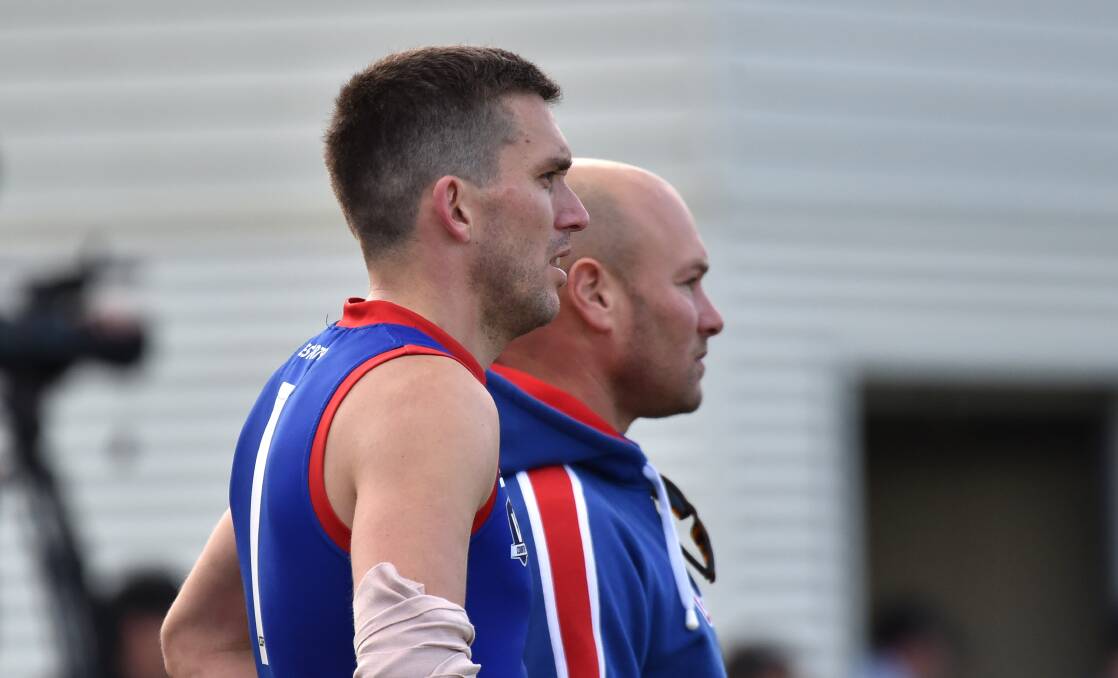 Gisborne coach Clinton Young and assistant coach Luke Saunders.