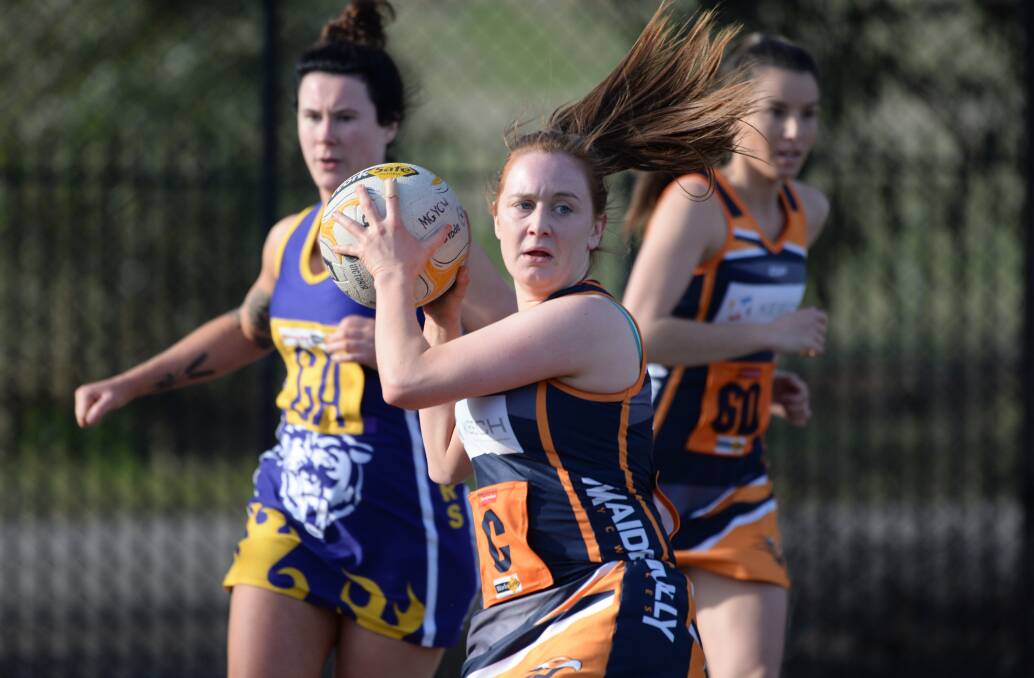 ATTACK: Maiden Gully YCW centre Hayley Hogan was one of her side's best players in Saturday's win over Bears Lagoon-Serpentine. Picture: GLENN DANIELS