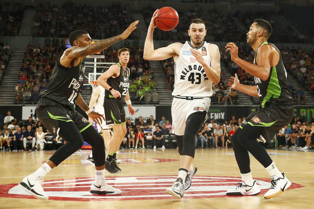 Chris Goulding and his Melbourne United team-mates are coming to Bendigo in 2021. Picture: GETTY IMAGES