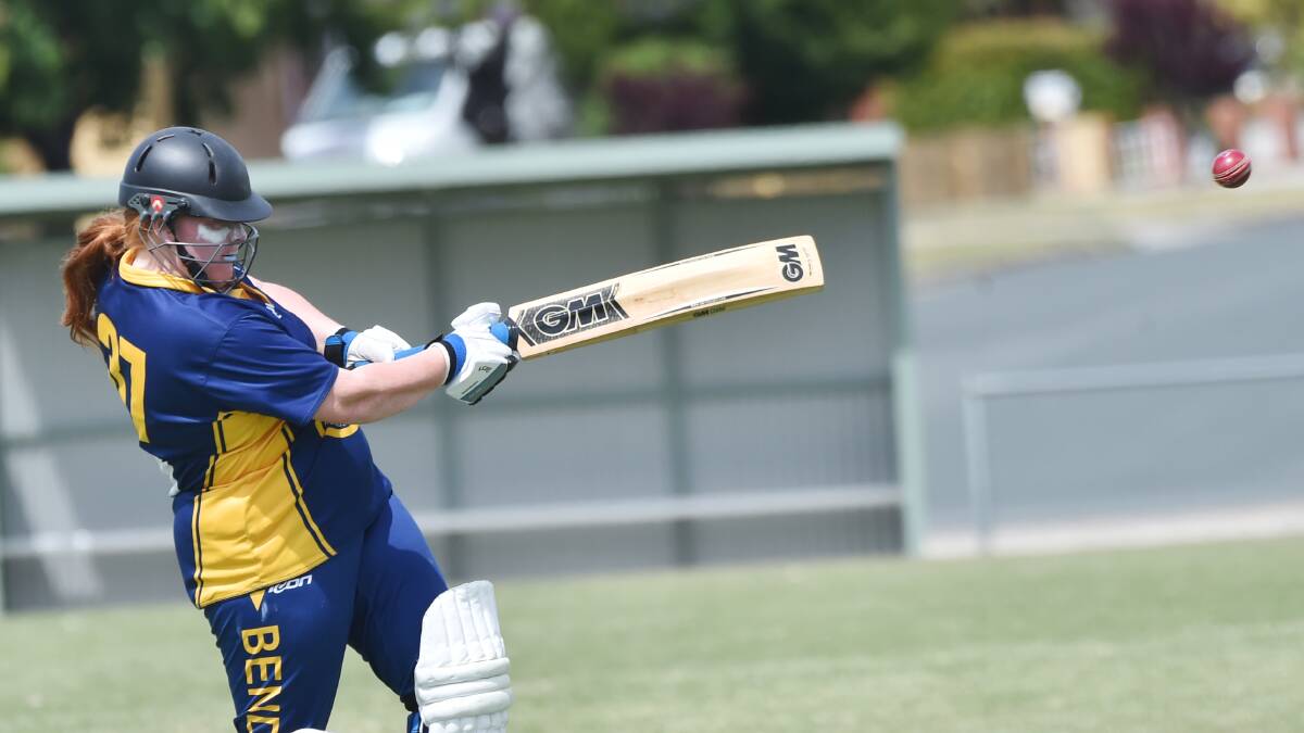 Bendigo Cricket Club's Lindsay Simpson has been selected in the BDCA under-17 squad. Picture: DARREN HOWE