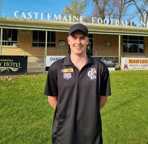 Zac Denahy back on familiar territory at Camp Reserve. Picture: CASTLEMAINE FNC