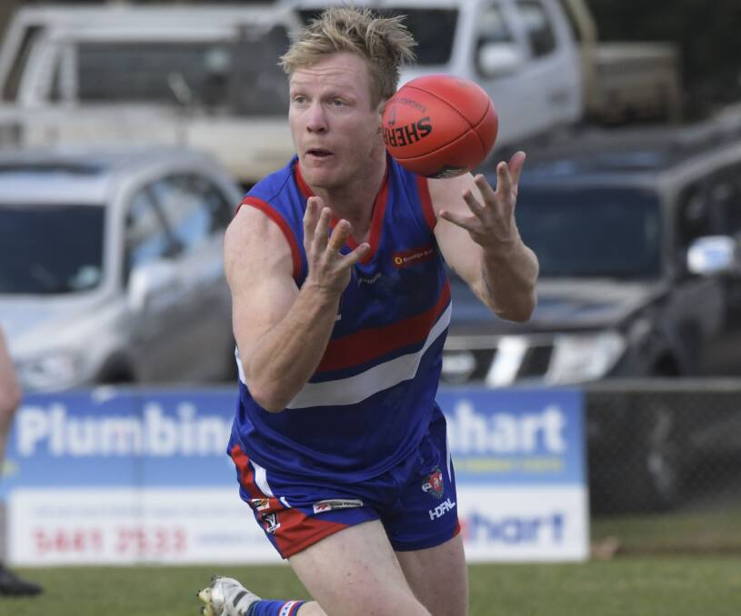 CLASS ACT: Lachlan Ford in action for North Bendigo. The premiership player has put in a clearance to join Maldon.