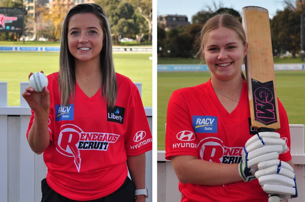 EXPERIENCE: Chelsea Wearne and Cailin Green took on the challenge of the Renegades Recruit.