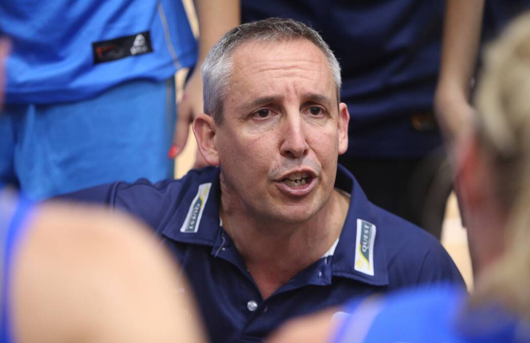 FIRED UP: Bendigo Spirit coach Simon Pritchard expects Townsville to win a second-straight WNBL championship. Picture: GLENN DANIELS