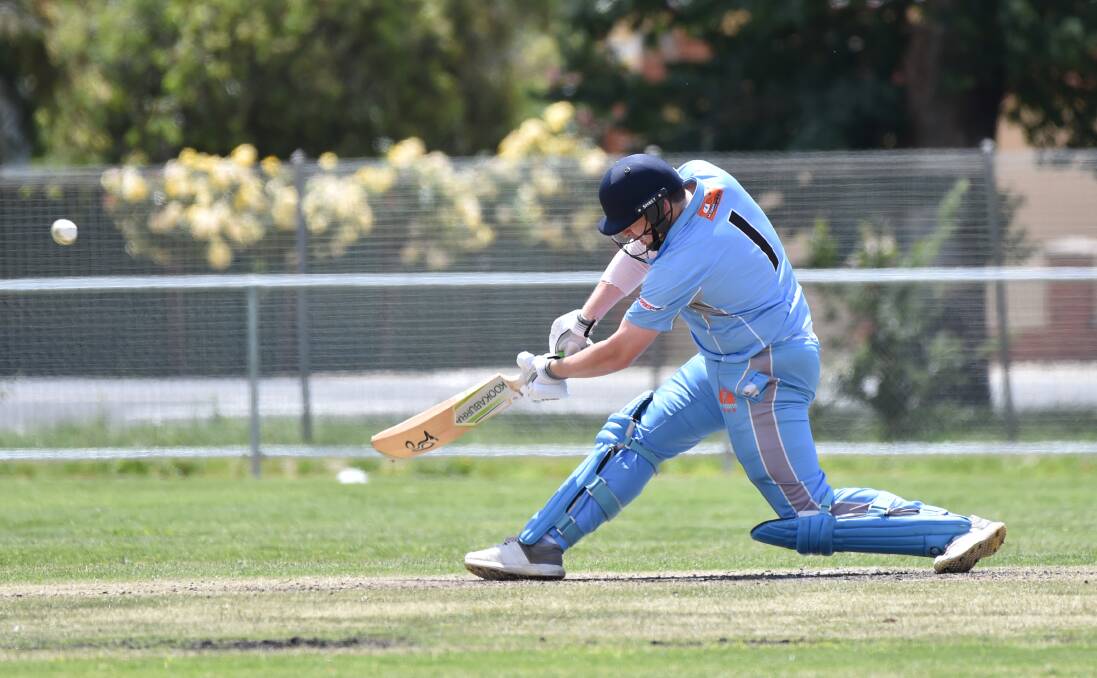 Sam Johnston put on a clinic with bat and ball in Echuca on Sunday.