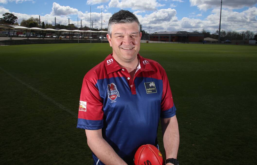 HAPPY DRAGON: Ashley Connick will remain Sandhurst coach for at least one more season. Picture: GLENN DANIELS