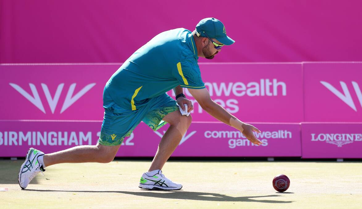Aaron Wilson in action in the gold medal game. Picture: GETTY IMAGES